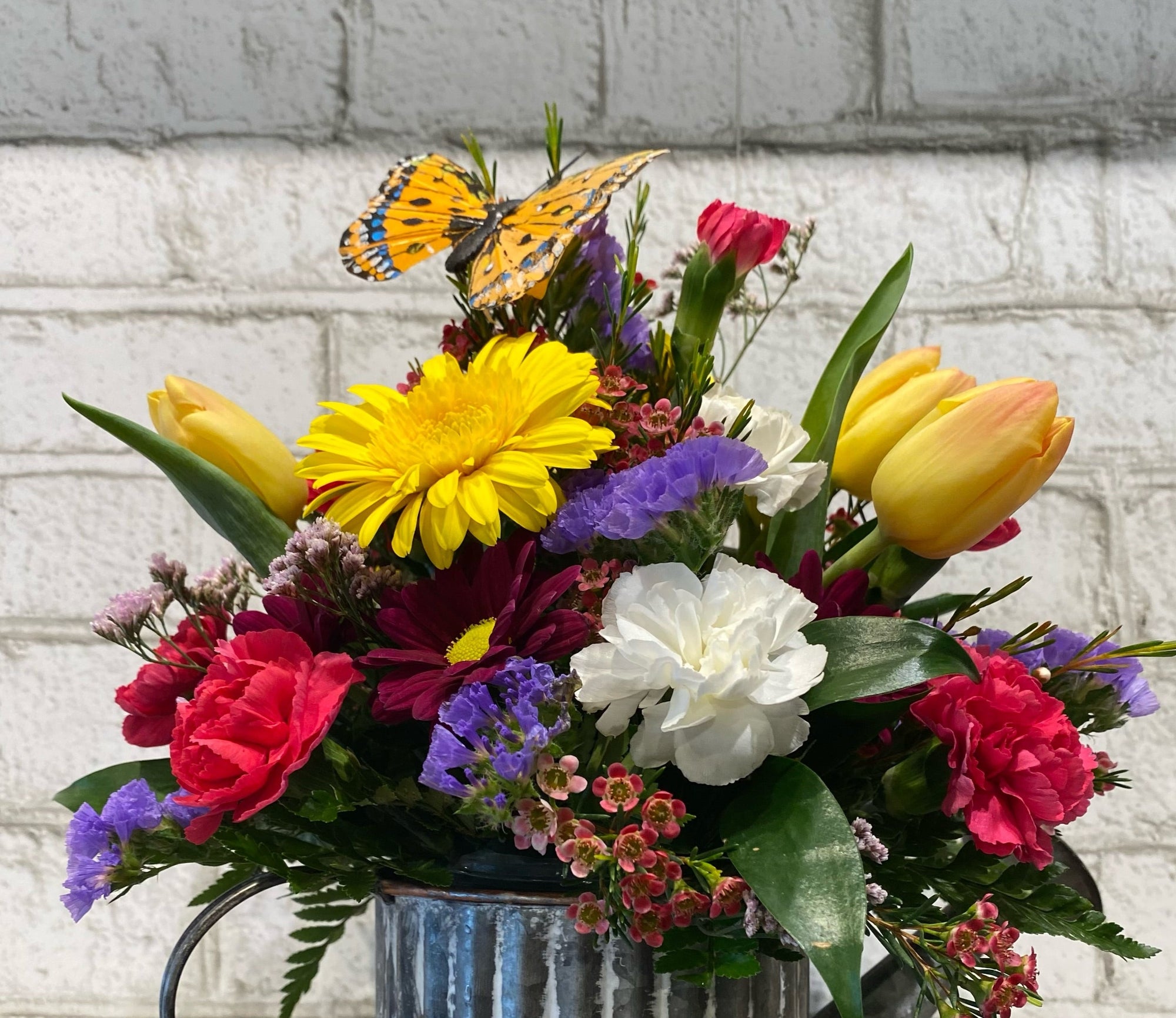 Flower Arrangement in a Container