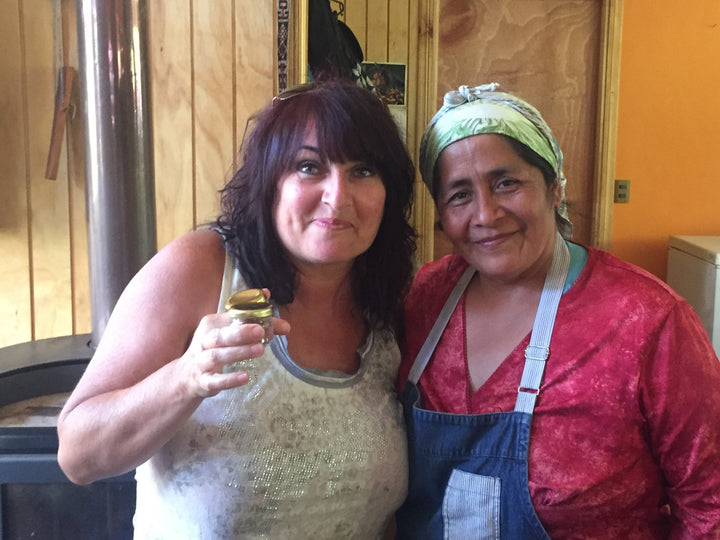 Kim and Mapuche Chef Anita Epulef in Chile 2018