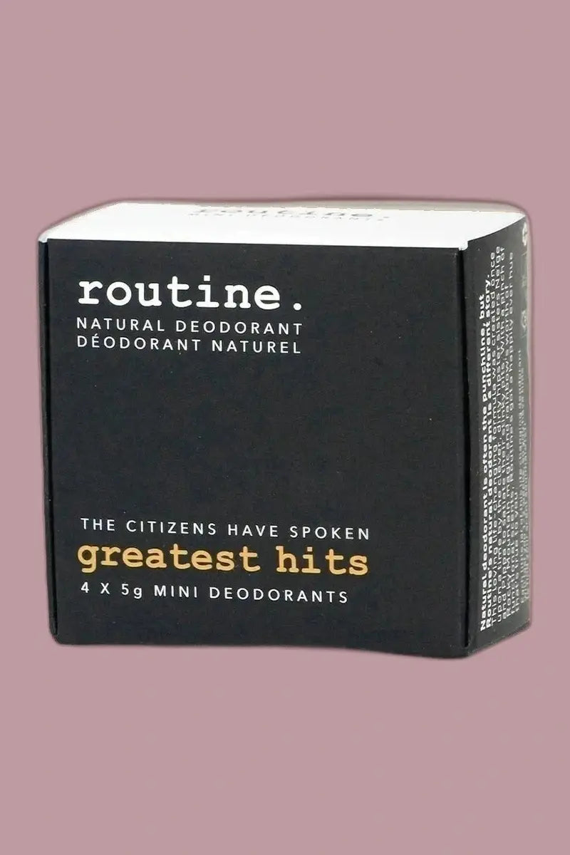 Routine Natural Mini Deodorant Kit of 4 - Greatest Hits