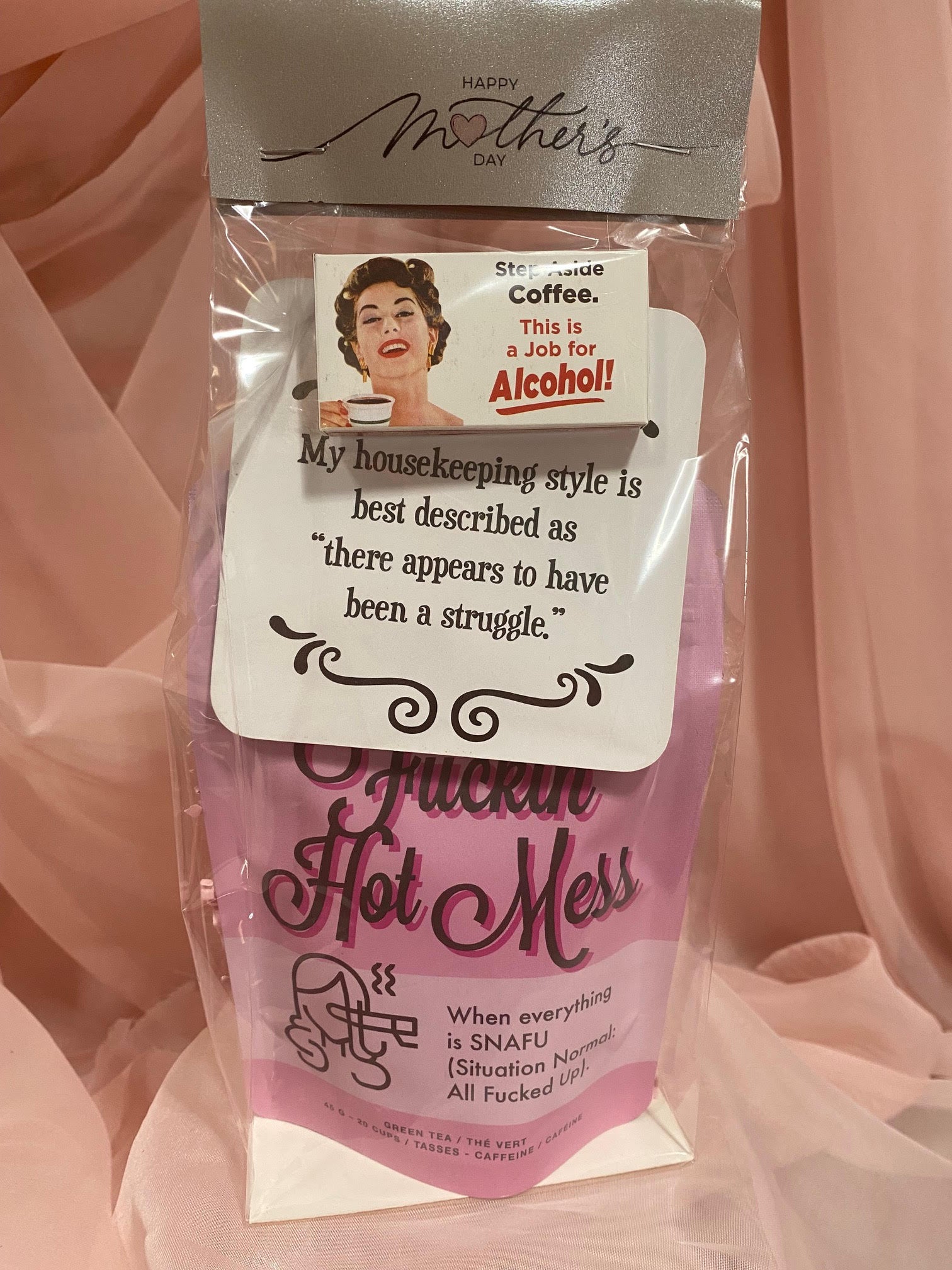 Humour MOM Gift bag: &quot;Hot Mess&quot;