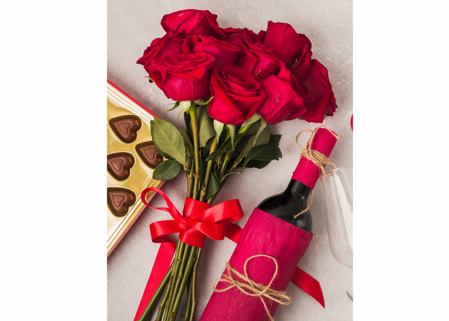 LONG-STEMMED ROSES (12)